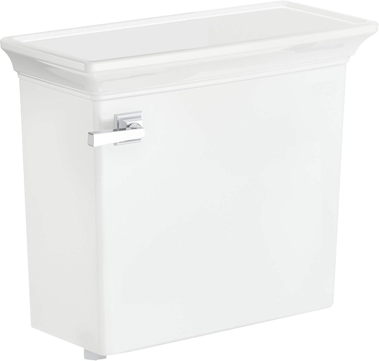 White Ceramic Town Square Toilet Tank with Crown Molding