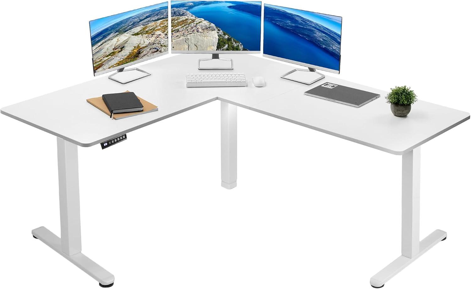 VIVO Electric 63" x 55" Corner Standing Desk