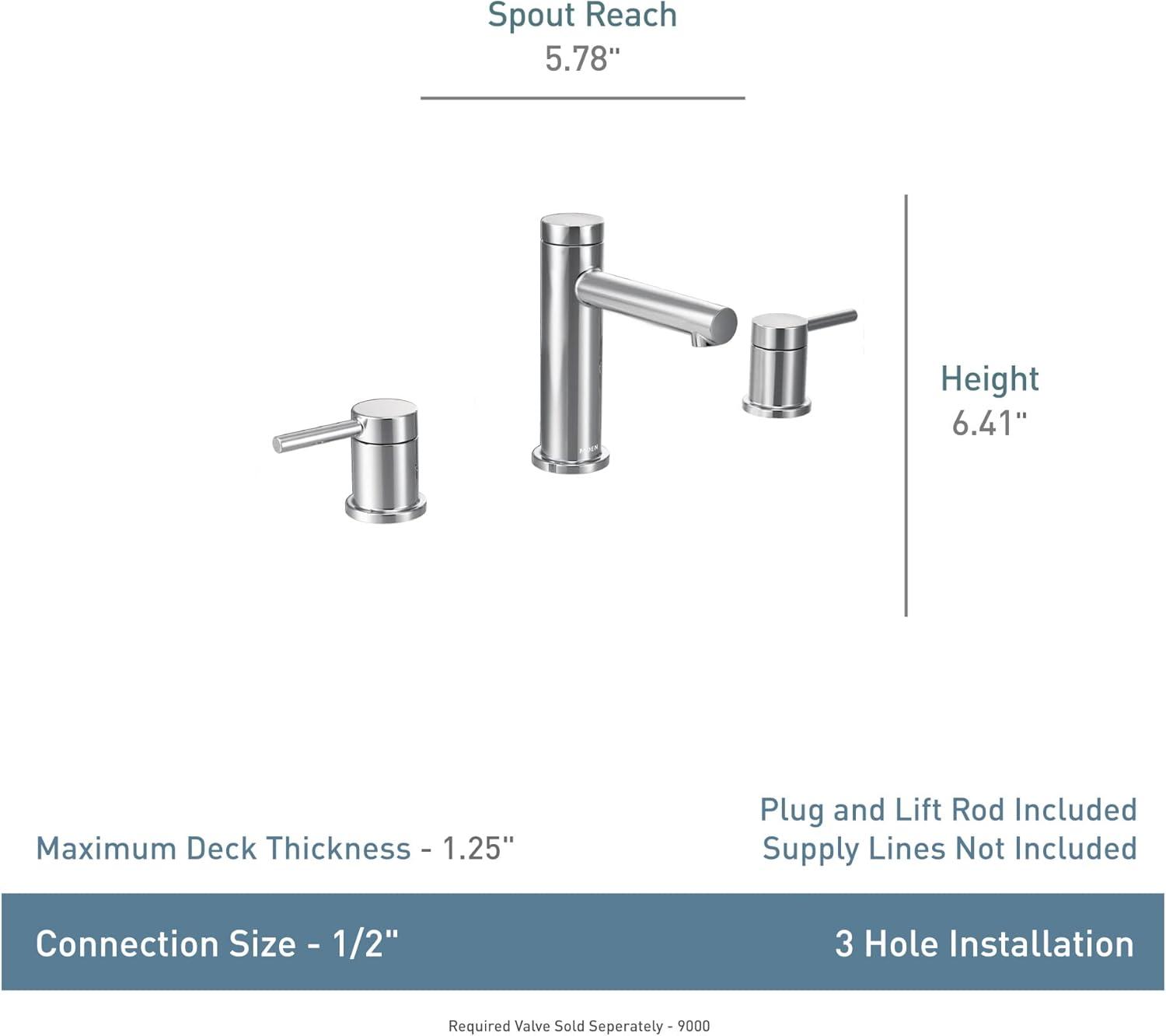 Moen Align Two-Handle Widespread Bathroom Faucet Trim Kit, Valve Required