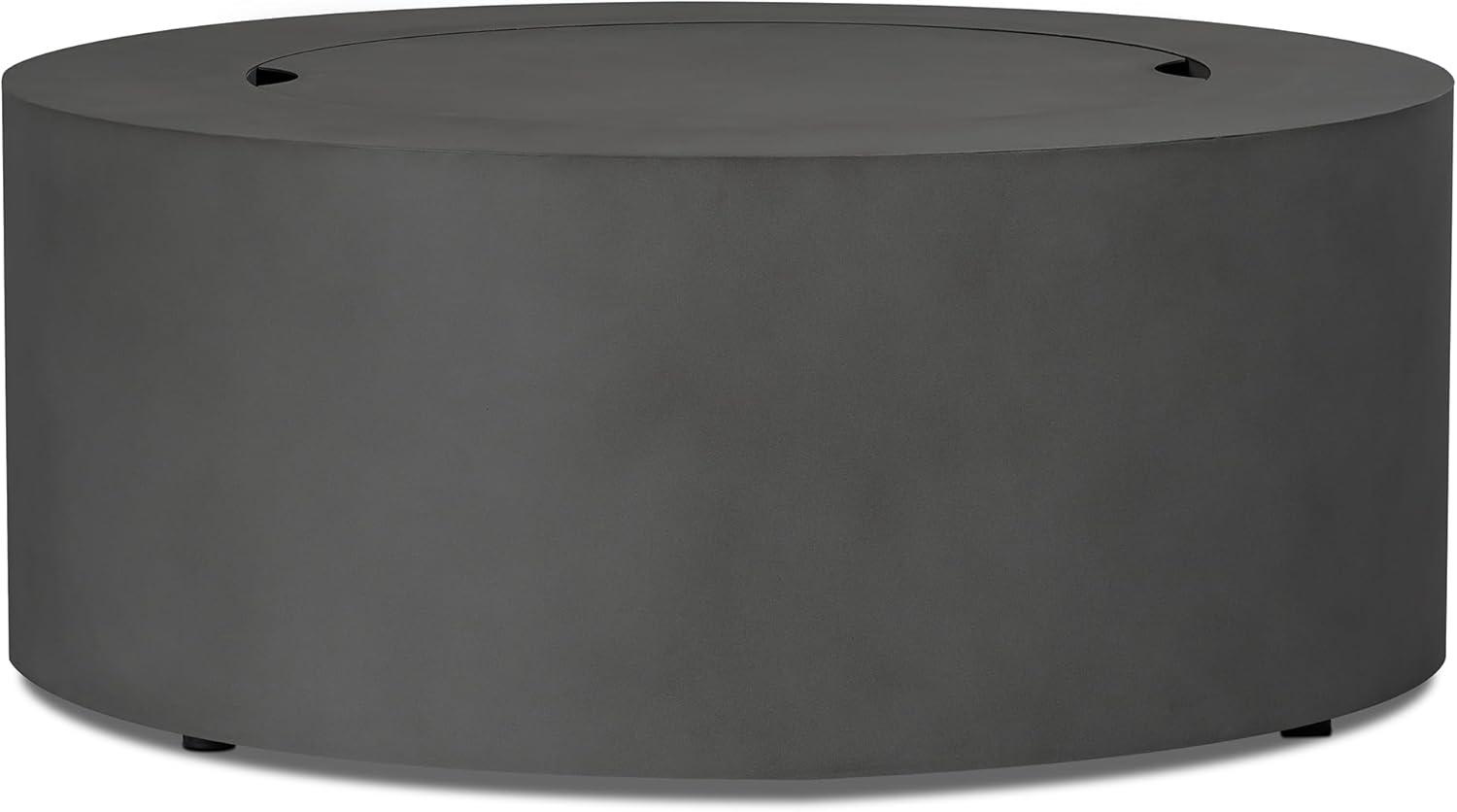 Aegean 36" Round Steel Propane or Natural Gas Fire Pit Table by Real Flame