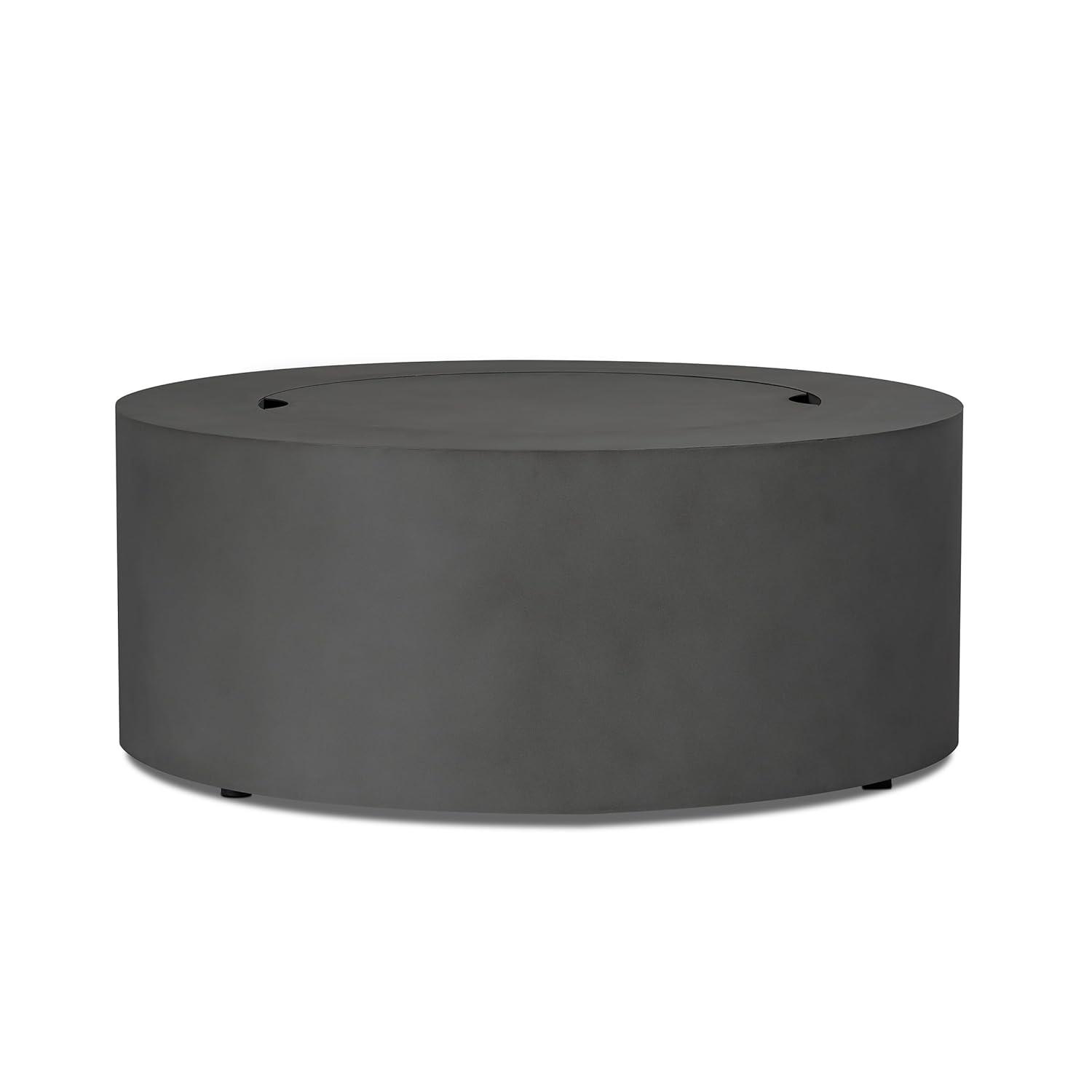 Aegean 36" Round Steel Propane or Natural Gas Fire Pit Table by Real Flame