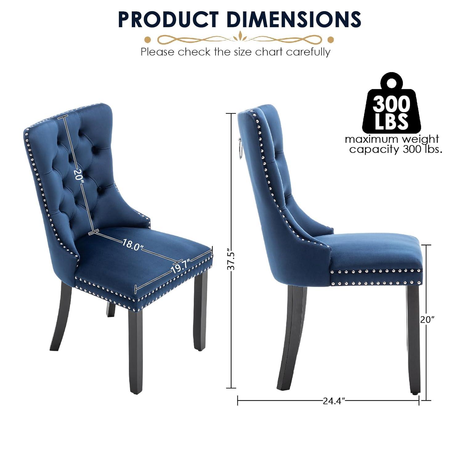 Rosdorf Park Velvet Kitchen Upholstered Dining Chair (Set of 4)