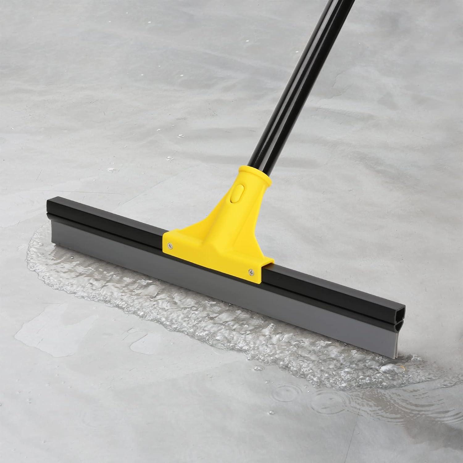 18'' Rubber Squeegee with 60'' Adjustable Alloy Steel Handle