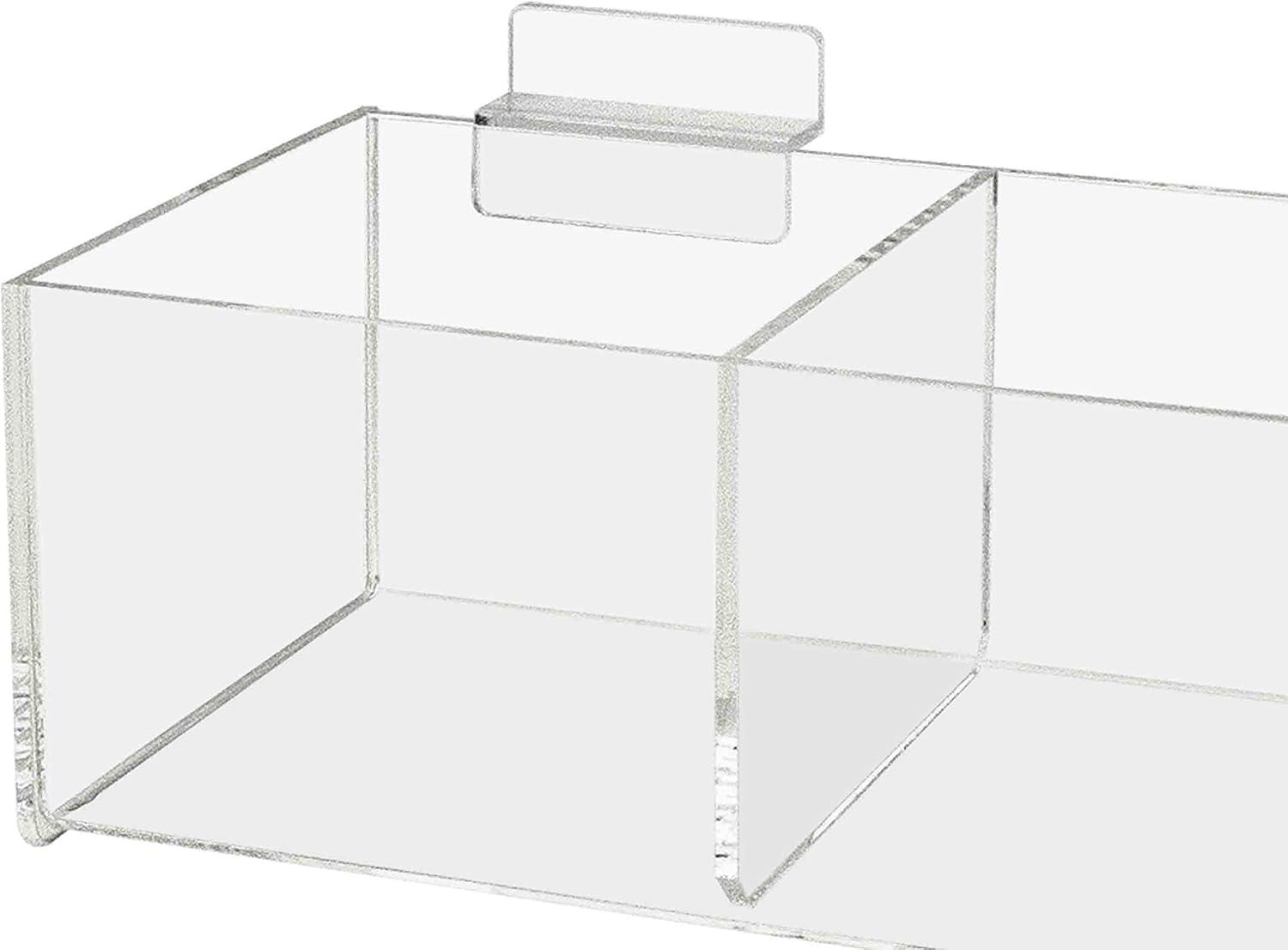 FENG20 Slatwall Tray 3 Compartment Product Storage Bin