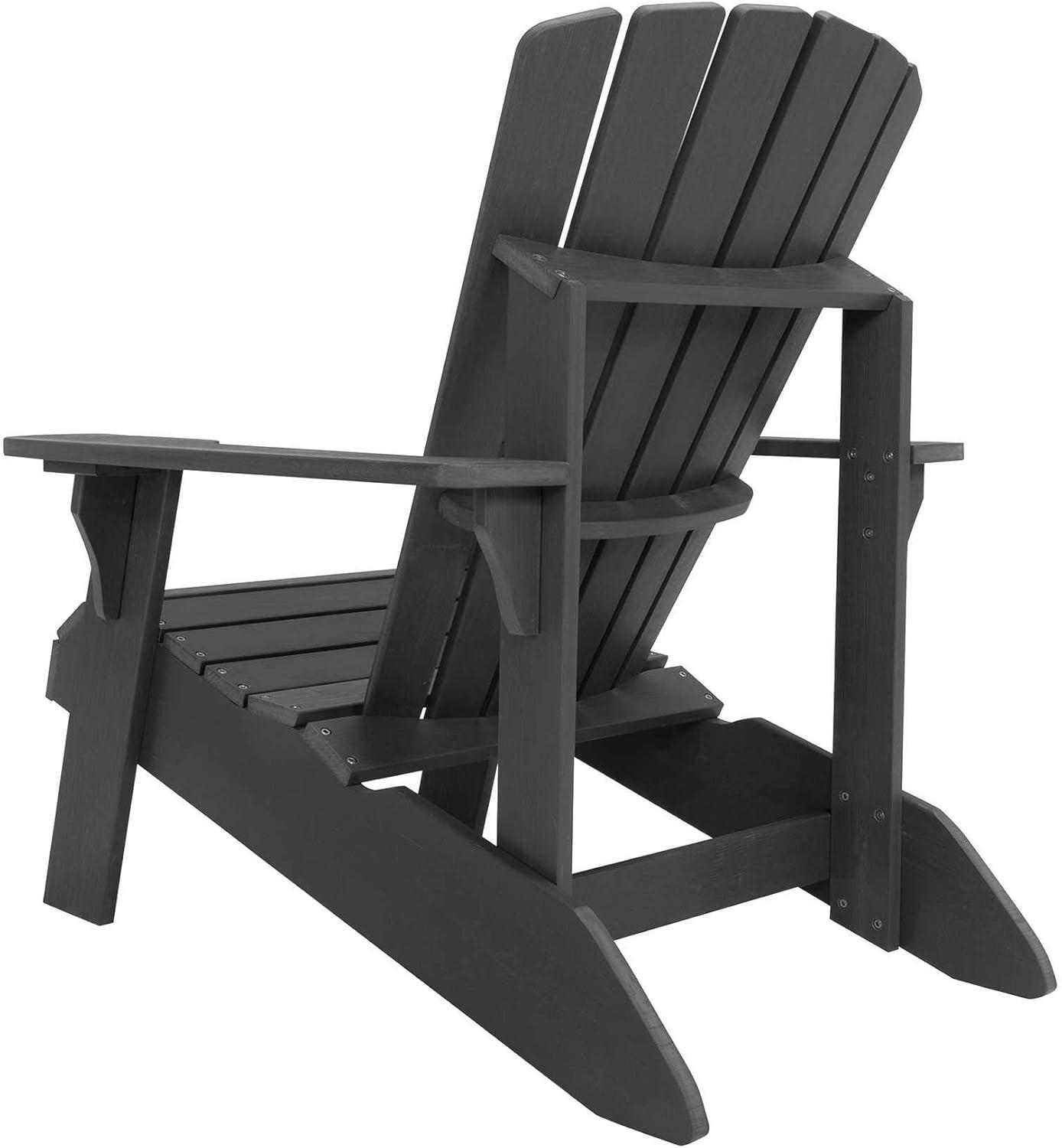 Lifetime Classic Outdoor Polystyrene Adirondack Chair, Weather-Resistant, Shale Stone (60335)