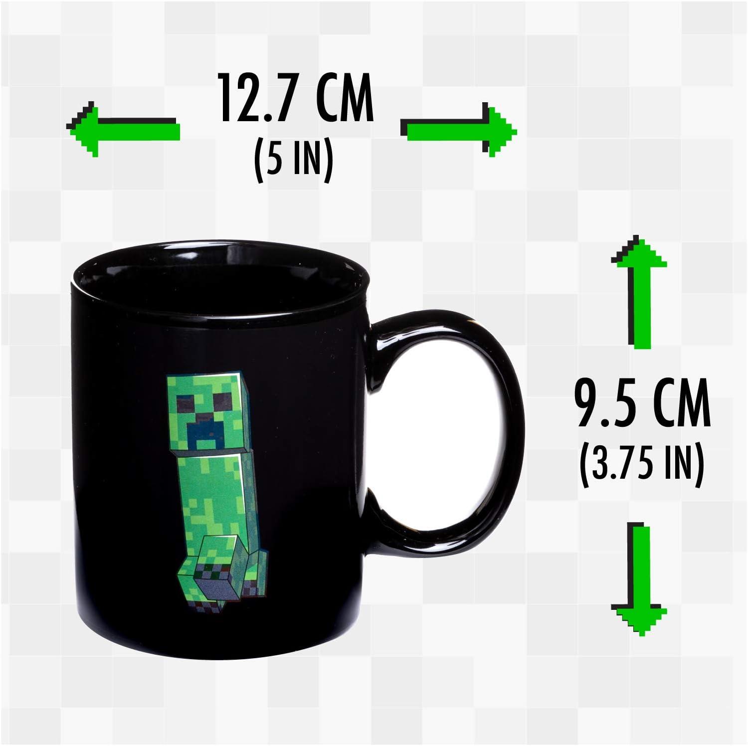 Minecraft Black Ceramic Heat Change Creeper Mug