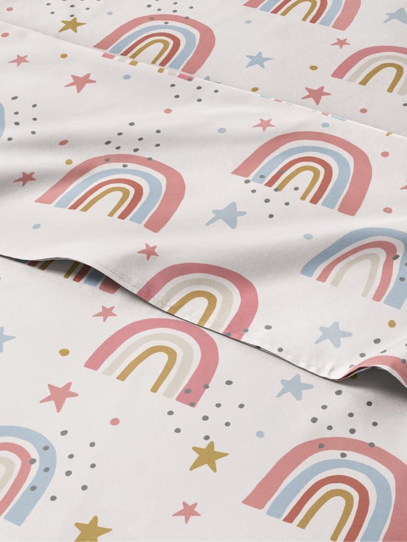 CGK Linens 4 Piece Kids Microfiber Sheet Set - Wrinkle Free - Cute, Cozy, Soft