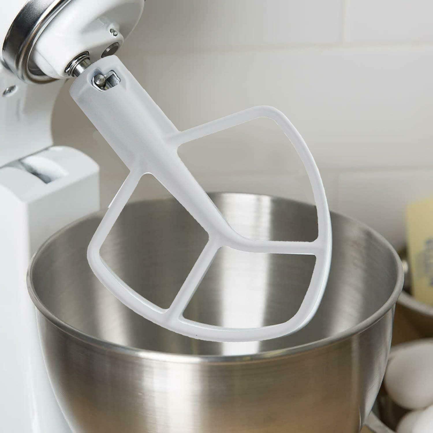 K5AB K5SS Coated Flat Beater Replacement for Kitchenaid 5 Qt Bowl Mixer K4 K5 KP50 KSM5 KSM50 KSM500PS KSM450, Paddle Attachment for Kitchenaid Mixer