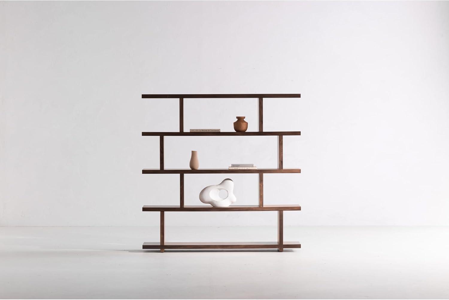 Modern Staggered Bookshelf (63")