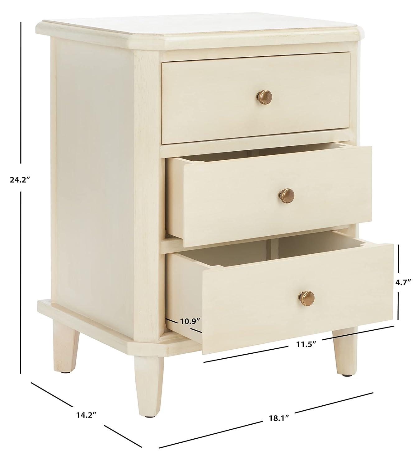 Joe Nightstand Withstorage Drawers - AMH6629 - Barley - Safavieh Couture