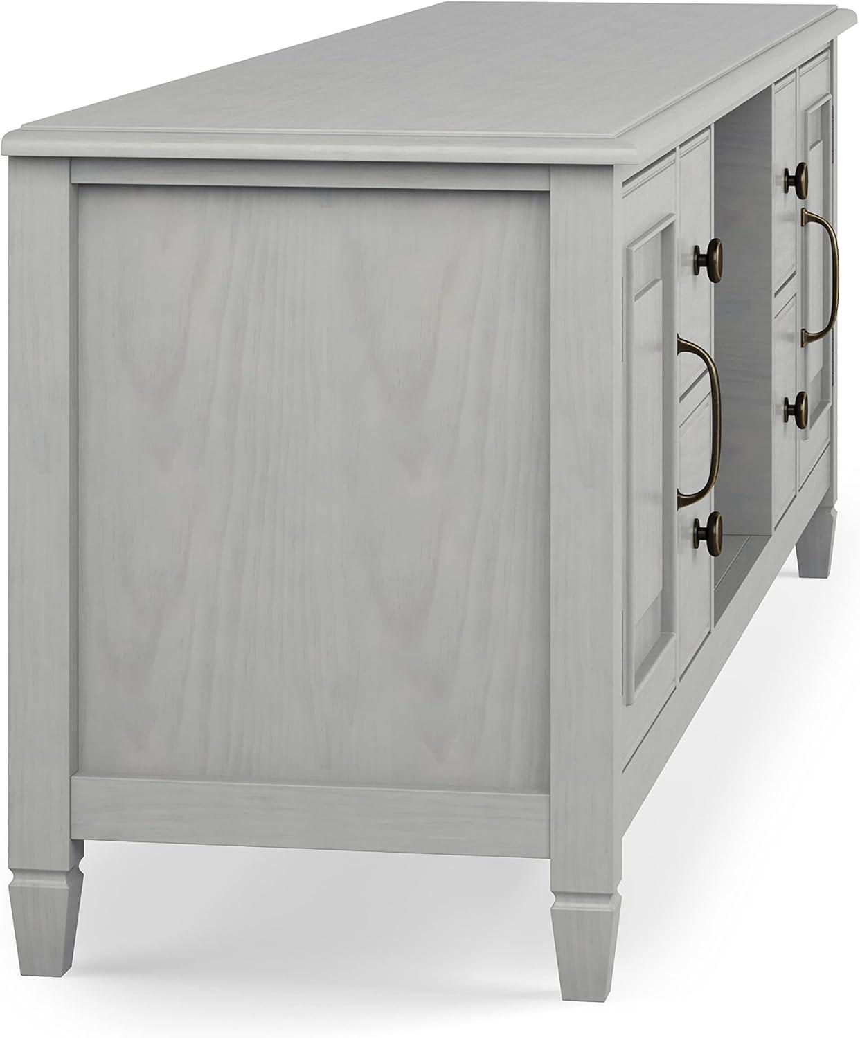 Simpli Home Connaught SOLID WOOD 72 inch Wide TV Stand For TVs up to 80 inches