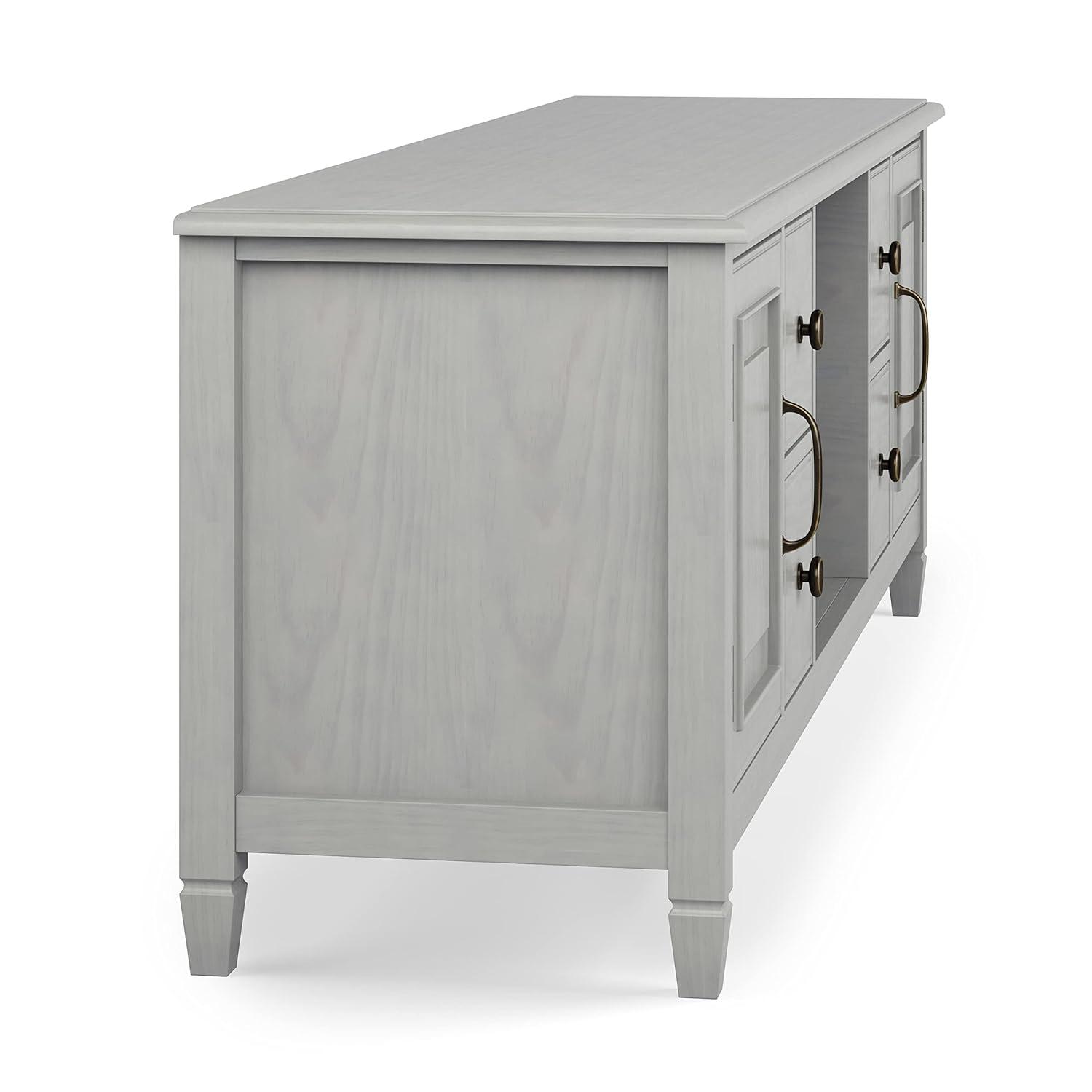 Simpli Home Connaught SOLID WOOD 72 inch Wide TV Stand For TVs up to 80 inches