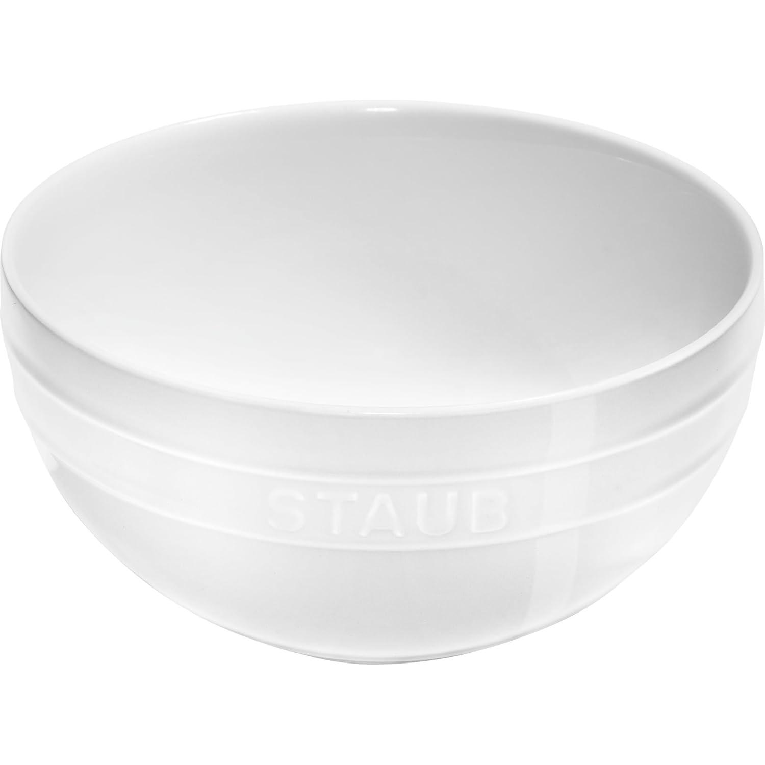 Staub White 2-Piece Nested Serve Bowl Set
