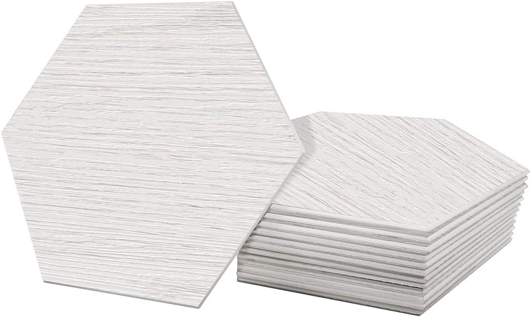 Bex 6" x 6.9" Hexagon Stone Composite Peel & Stick Wall Tile