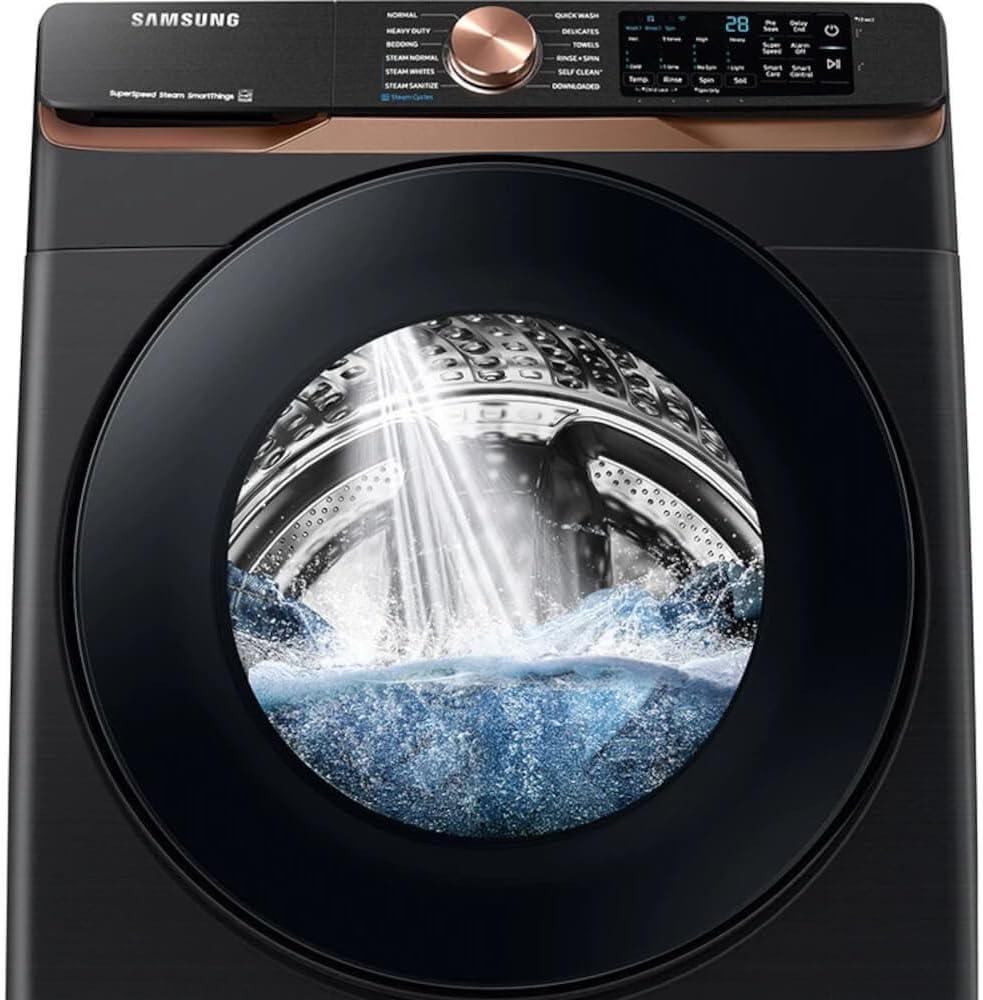 Samsung 5.0 cu. ft. Extra Large Capacity Smart Front Load Washer with Super Speed Wash and Steam