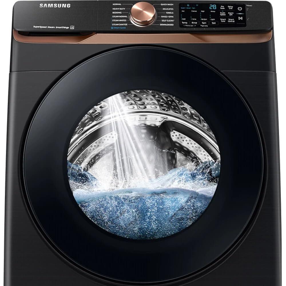 Samsung 5.0 cu. ft. Extra Large Capacity Smart Front Load Washer with Super Speed Wash and Steam