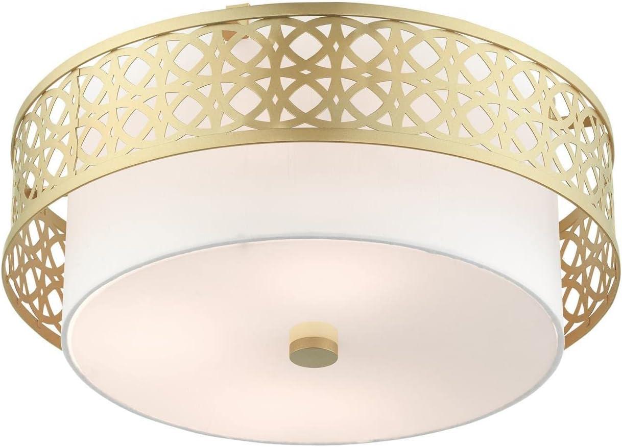 Livex Lighting Calinda 4 - Light Semi-Flush Mount in  Soft Gold