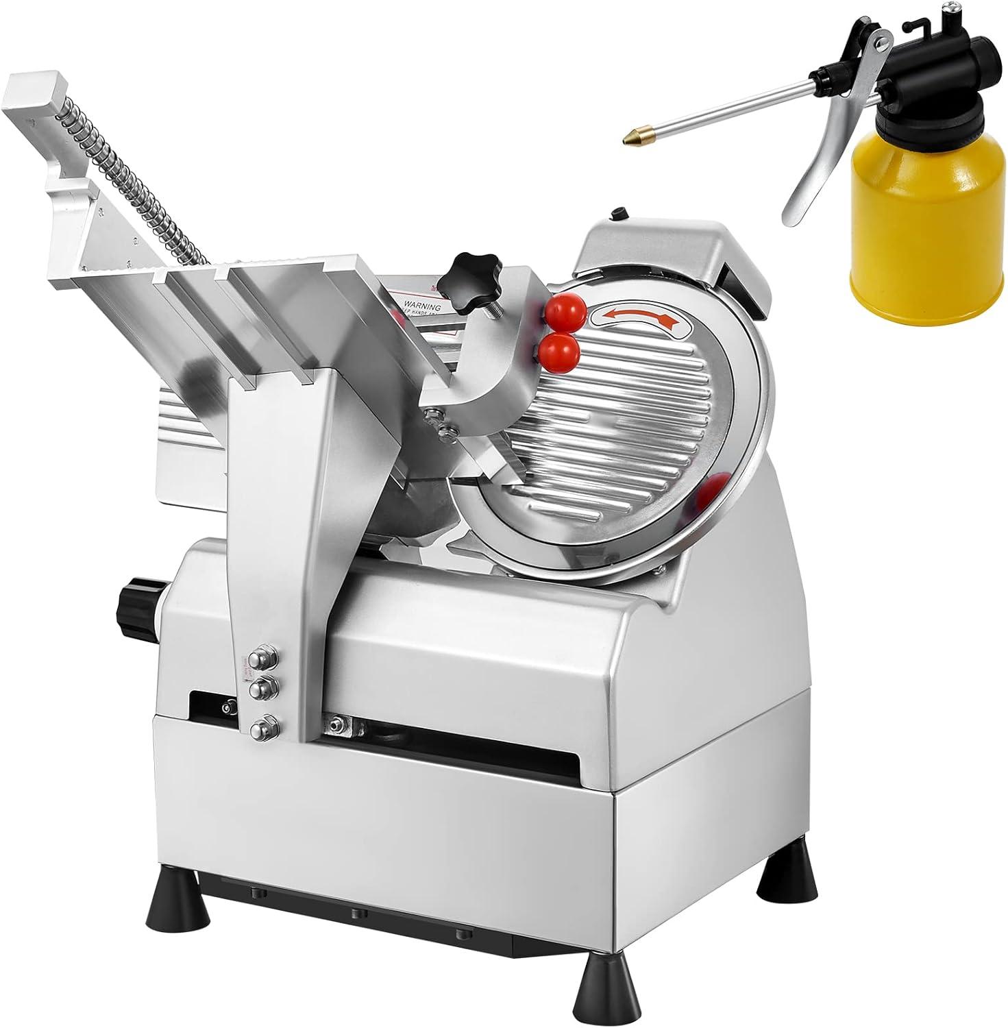 VEVOR Aluminum Metal Electric Meat Slicer