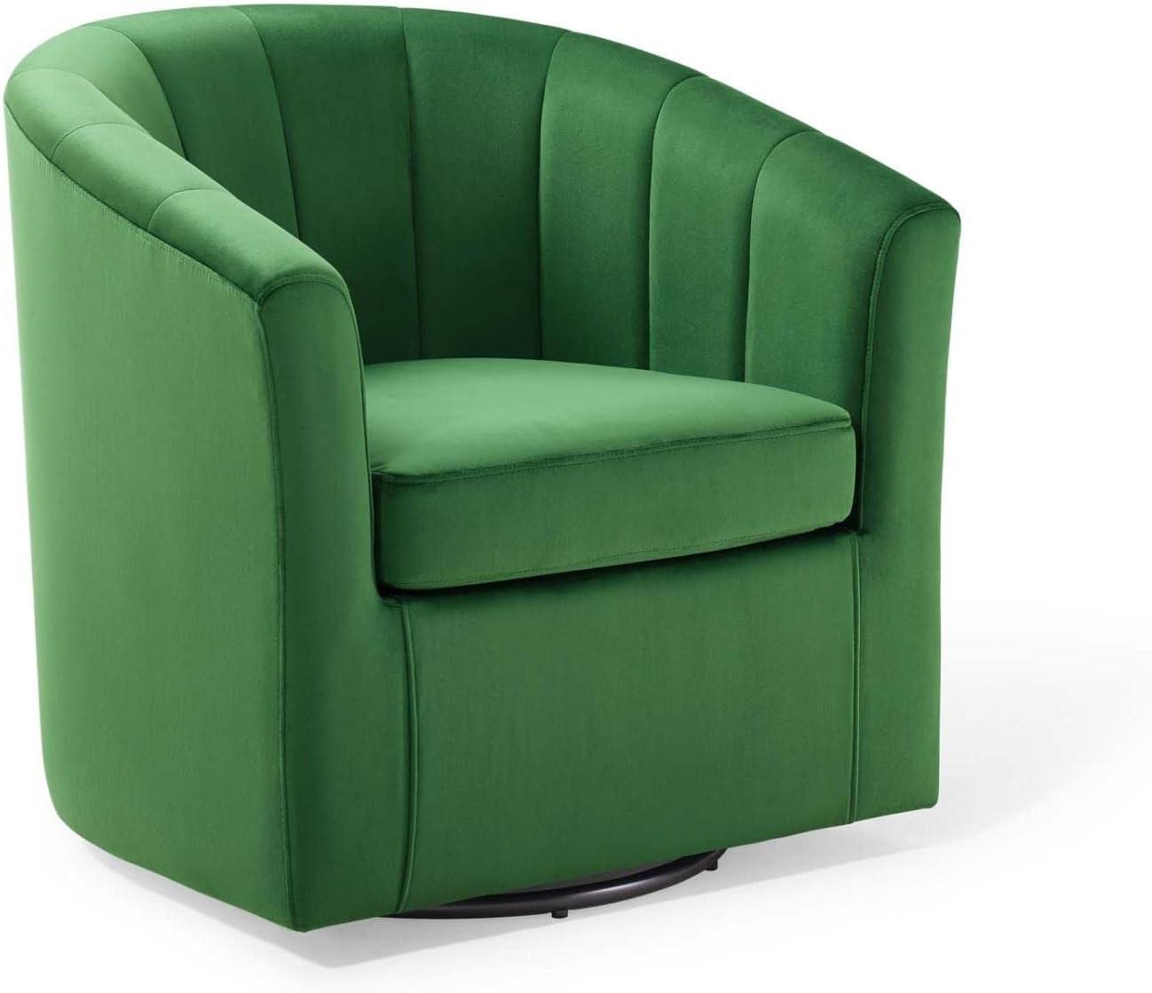 Modway Prospect Performance Velvet Swivel Armchair