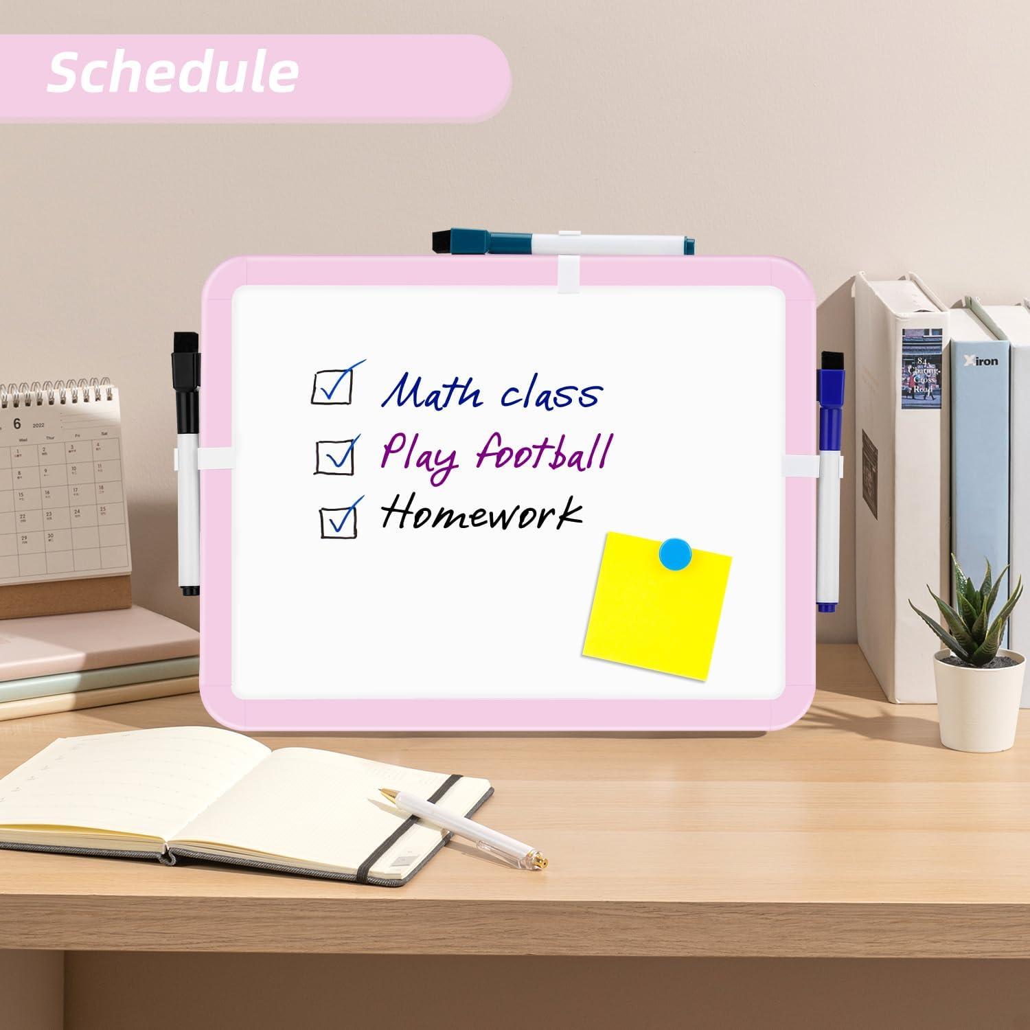 VUSIGN Small Dry Erase Whiteboard, 8.5 x 11 Inches White Board for Kids, Students, Fridge, Locker, Mini Dry Erase Board