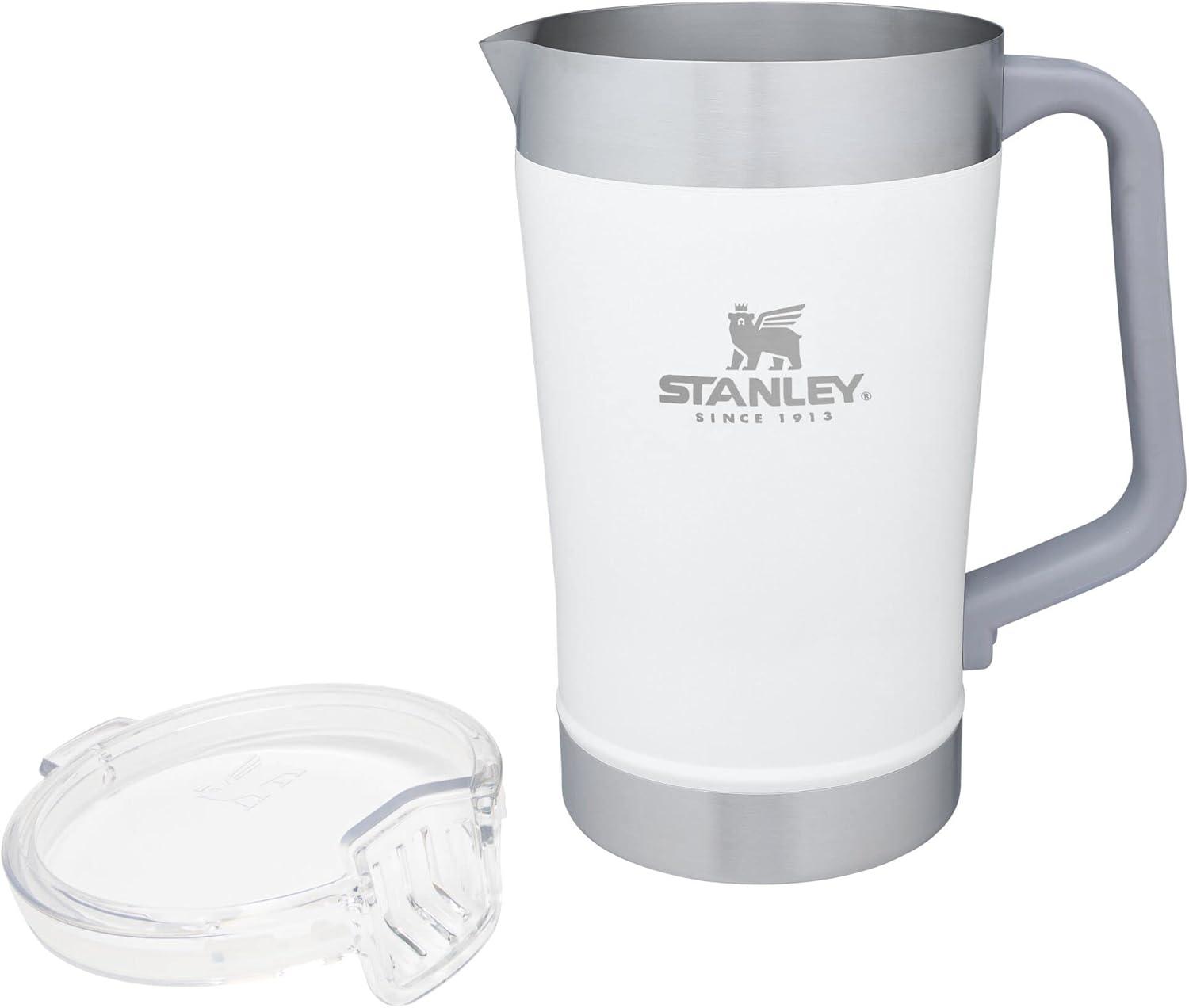 Stanley 64 oz Stainless Steel Stay-Chill Pitcher Polar: Dishwasher-Safe Beverage Server for Hot & Cold Drinks