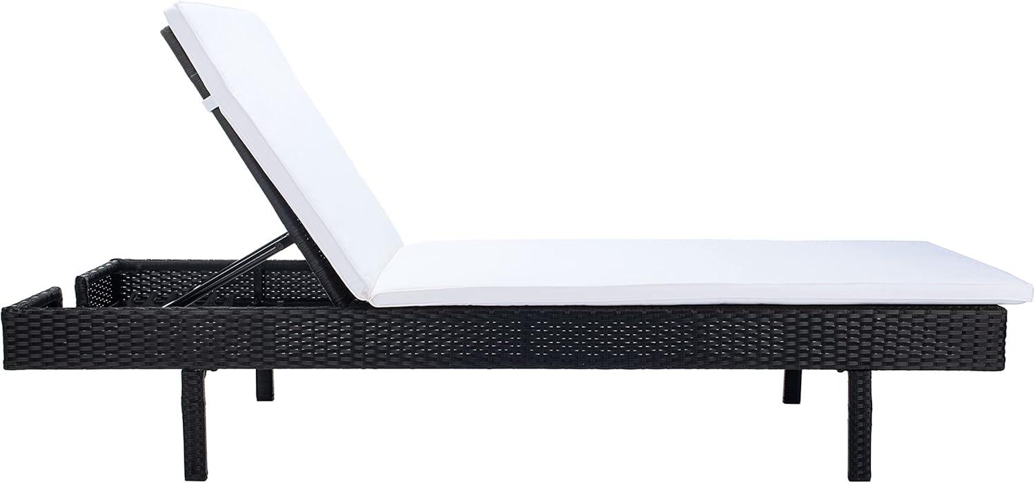 Cam Sunlounger - Outdoor - PAT7501 - Black/Beige -Safavieh