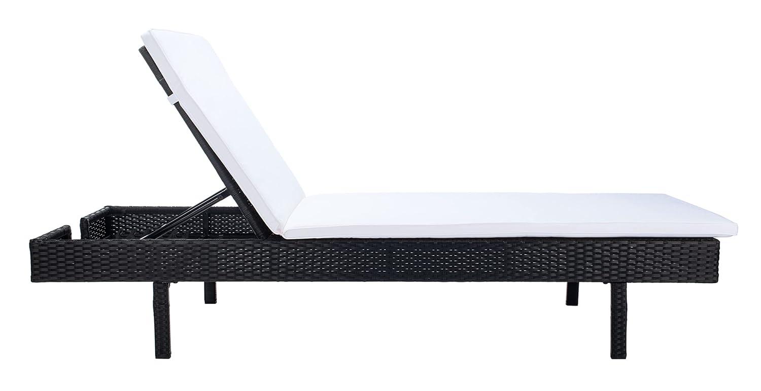 Cam Sunlounger - Outdoor - PAT7501 - Black/Beige -Safavieh