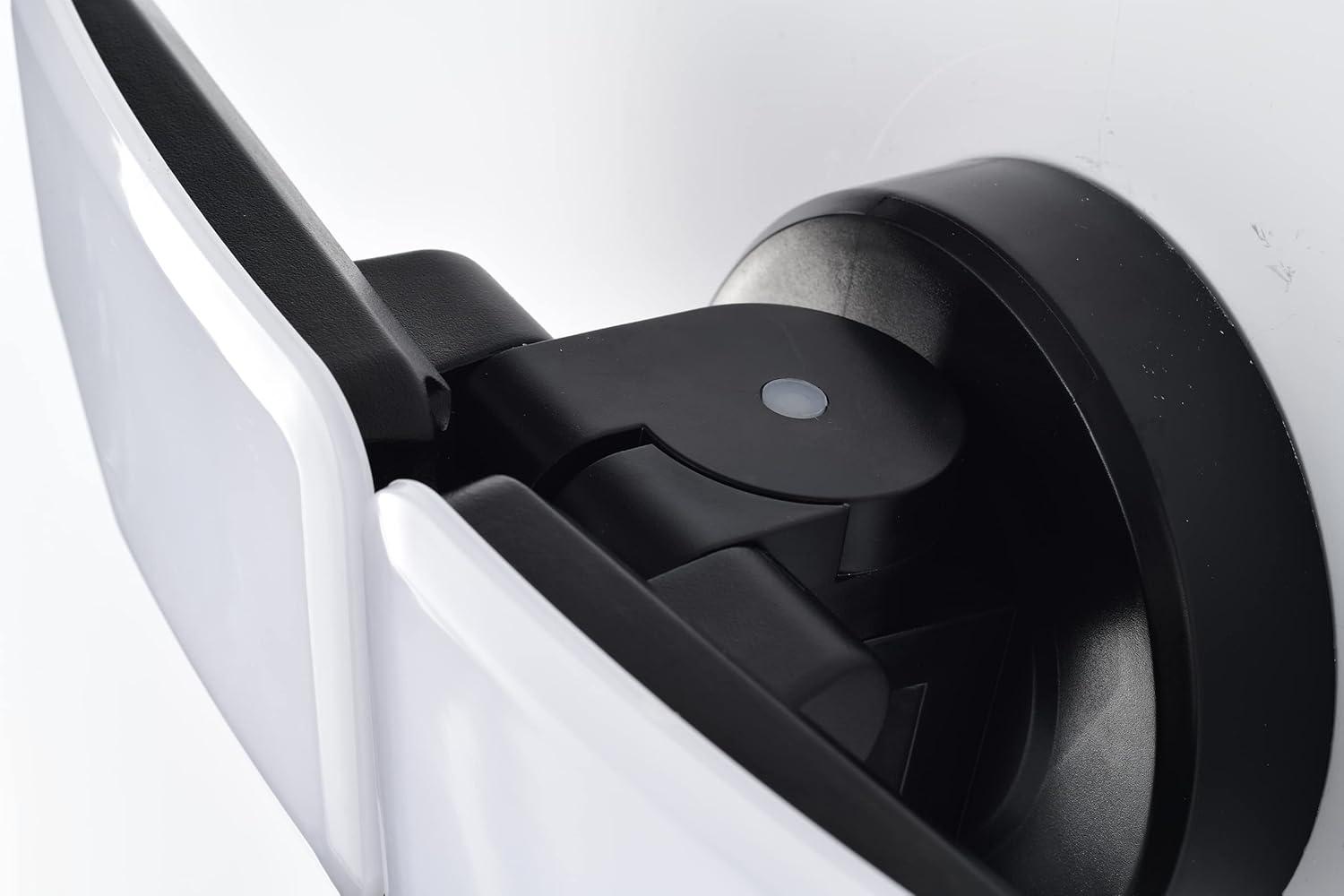 30-Watt 180-Degree Black Motion Activated Outdoor Integrated LED Security Flood Light with PIR Dusk to Dawn Sensor