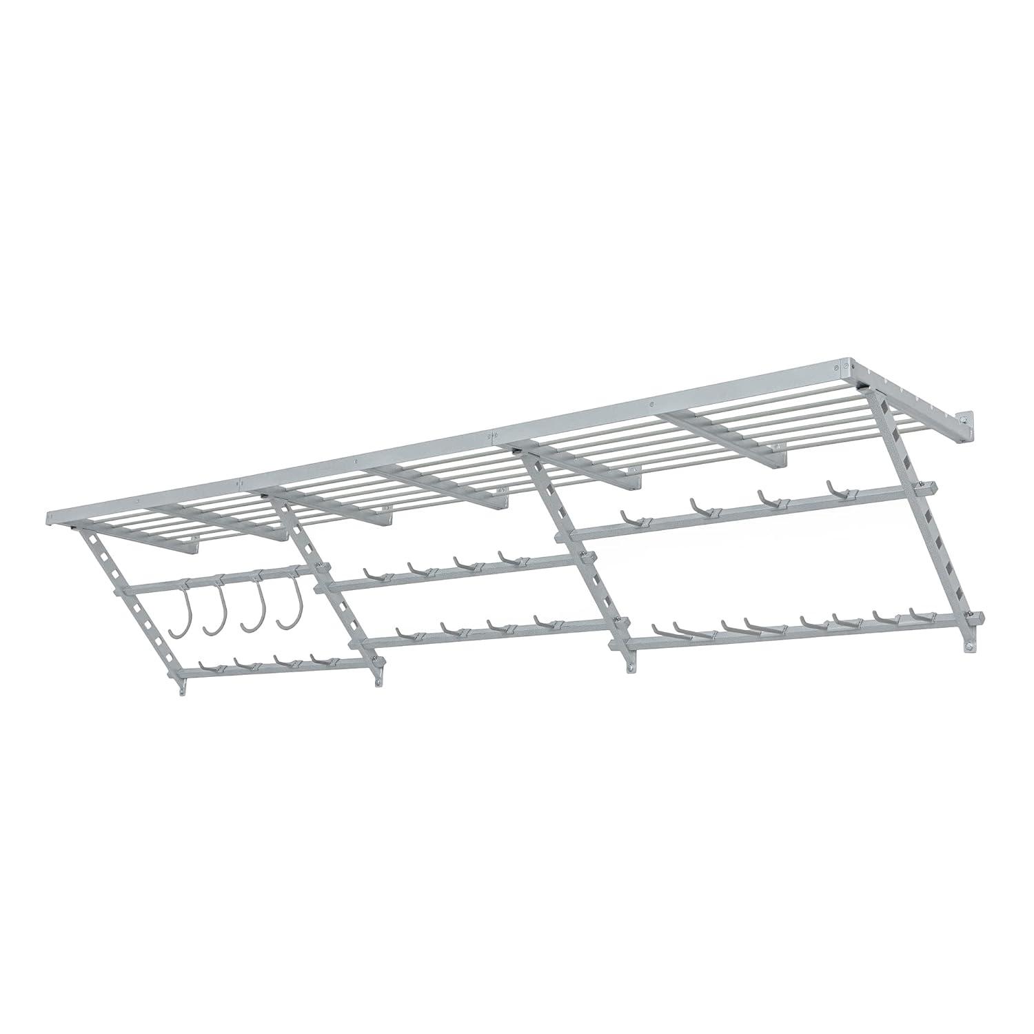 Garage Essentials 96" Adjustable Heavy-Duty Shelf Kit with Hooks