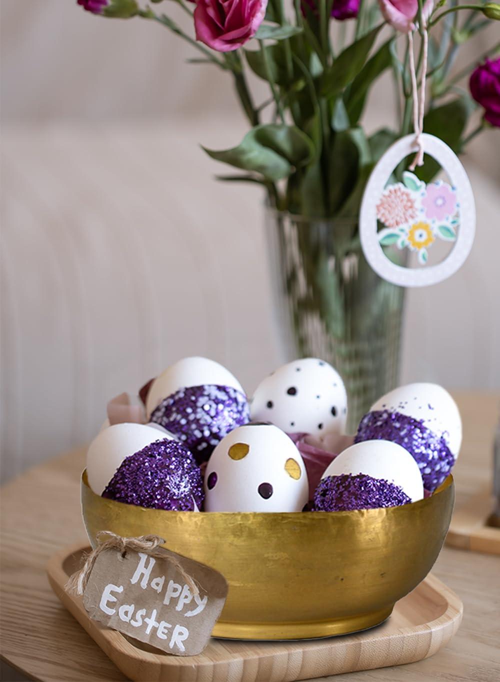 Serene Spaces Living Lightweight Antique Brass Decorative Bowl - Elegant Potpourri Catchall for Diwali Home Décor, Entryway and Dining Table, 2.75" Tall & 7.5" Diameter