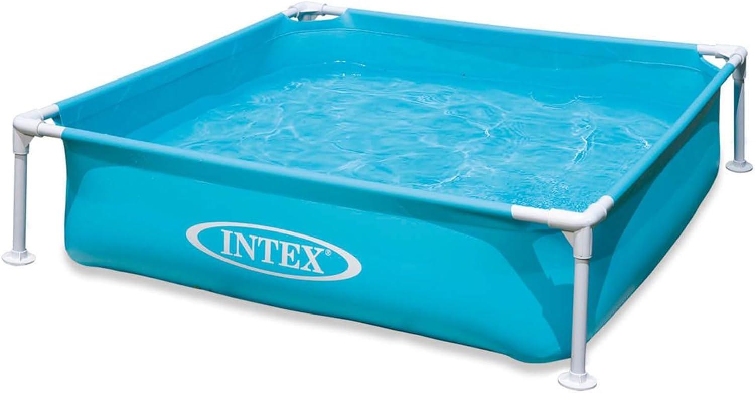 Intex Blue 4-Foot Vinyl Frame Kiddie Pool with Pump