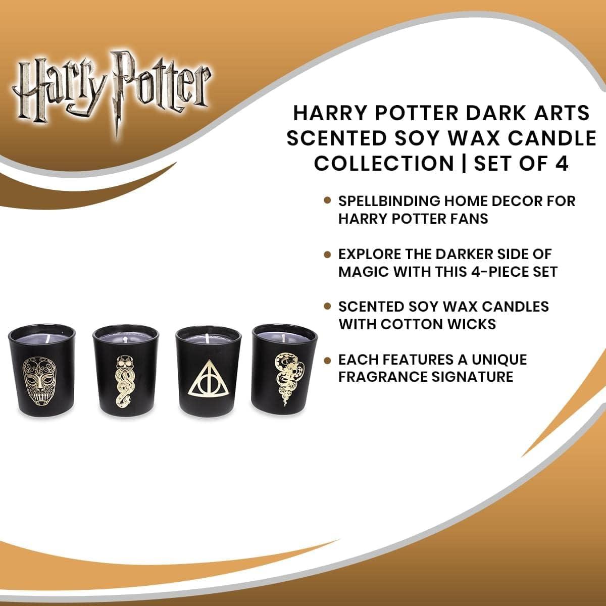 Ukonic Harry Potter Dark Arts Scented Soy Wax Candle Collection | Set of 4