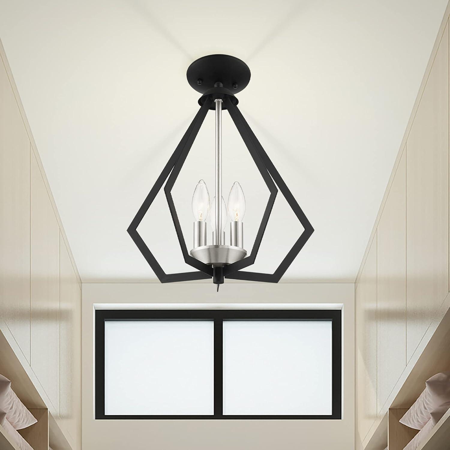 Livex Lighting Prism 3 - Light Chandelier in  Polished Chrome