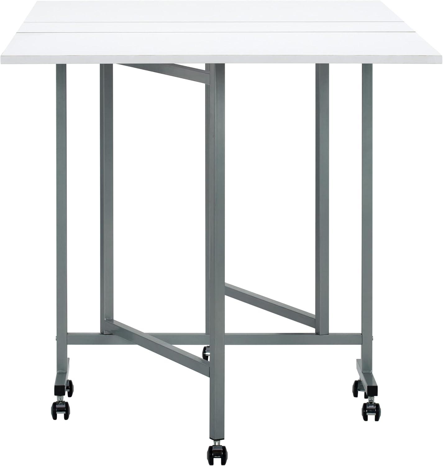 Sew Ready 58.75'' x 36.5'' Foldable Craft Table with Wheels