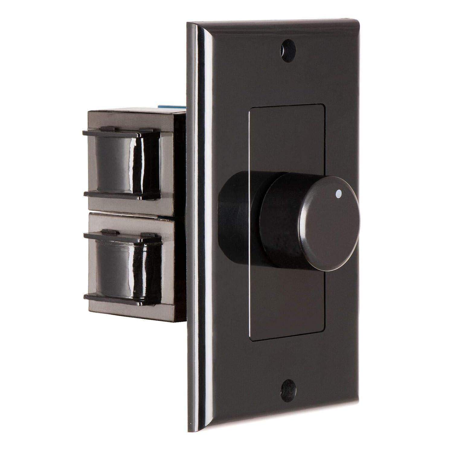 OSD 100W in Wall Volume Control Impedance Matching for Home Speakers, Rotary Knob Black SVC100