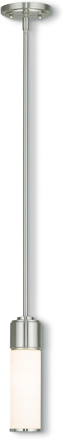 Livex Lighting Weston 1 - Light Pendant in  Brushed Nickel