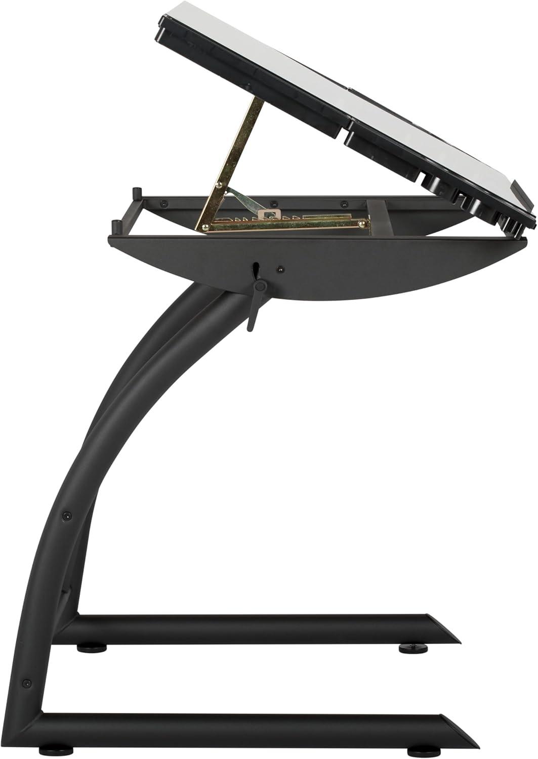 Inbox Zero Cournoyer Glass Drafting Table