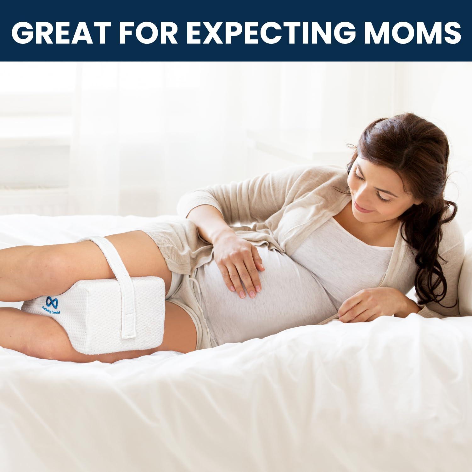 Everlasting Comfort Office Foot Rest Under Desk Ergonomic Memory Foam Foot Pillow, Navy Blue