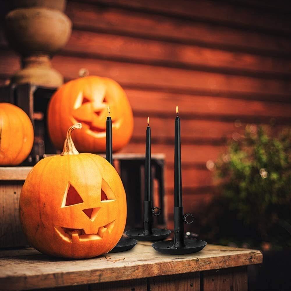 Wovilon Kitchen Utensils Set, Kitchen Gadgets S 2022 10 Inch Taper Candles Set Of 14 Dripless Taper Candles And Unscented Candlestick