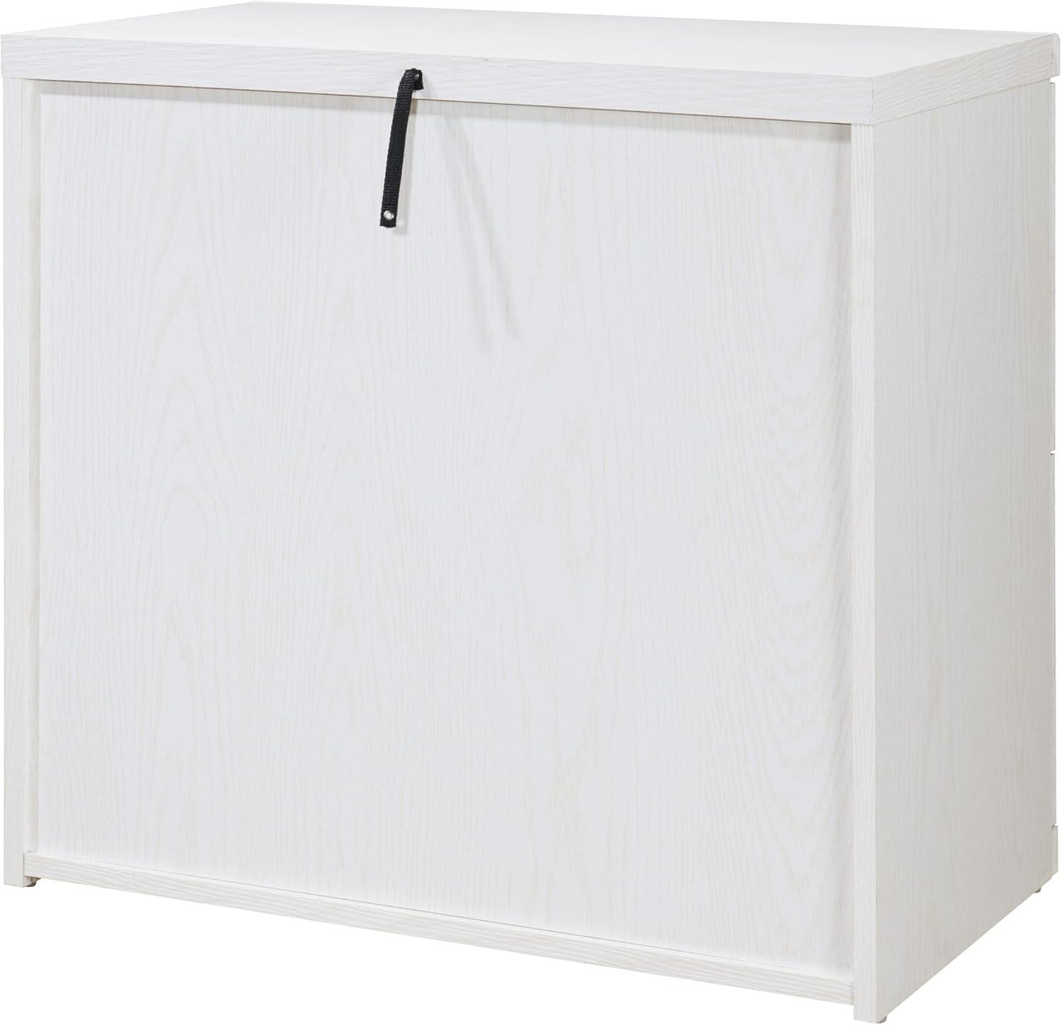 Alpine 2-Drawer Engineered Wood Lateral File with Lockdowel  in White Finish