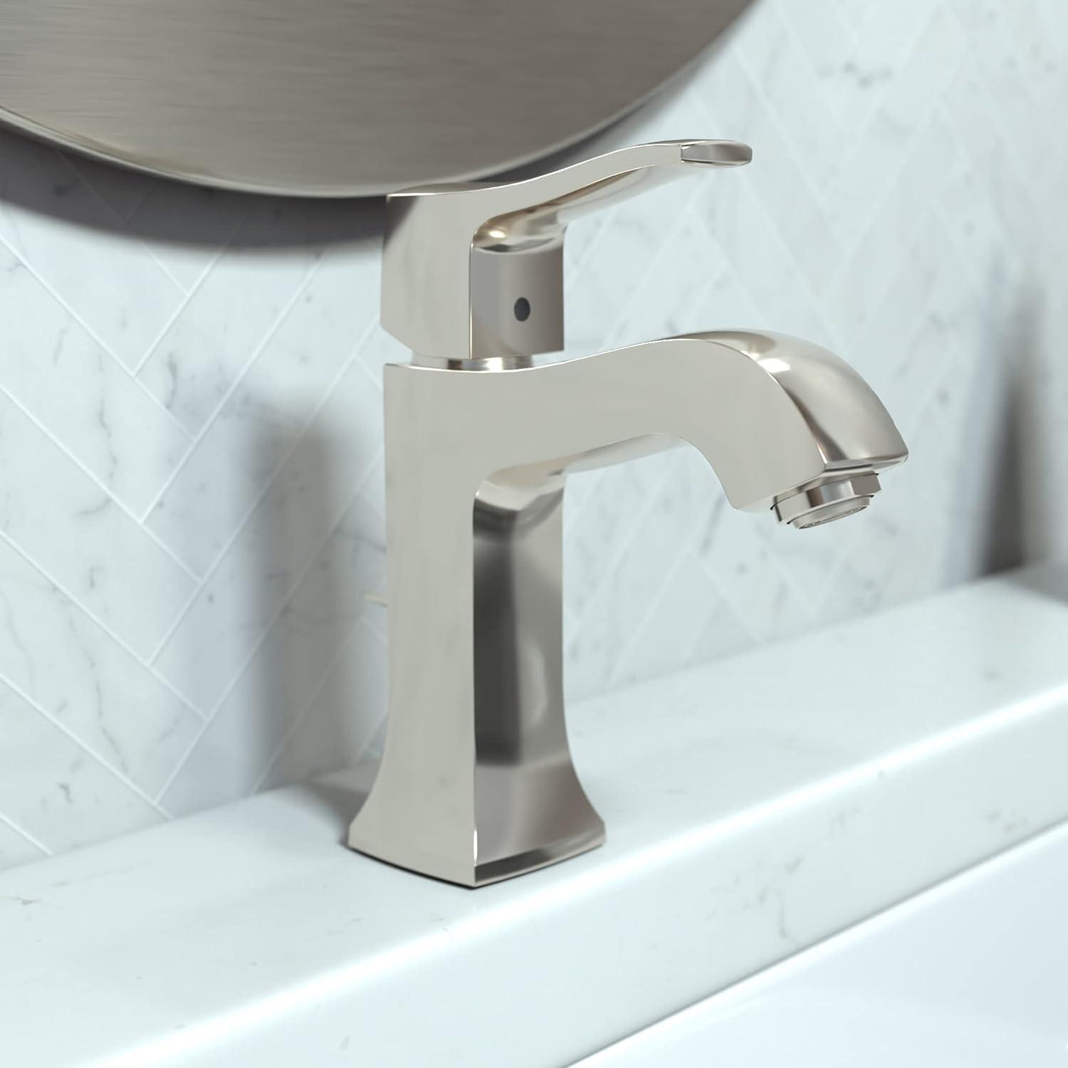 Metris C Single Hole Bathroom Faucet with Drain Assembly