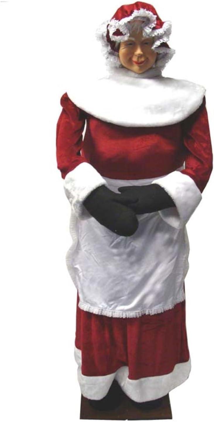 Life-Size Mrs. Claus Winter Plastic Figurine