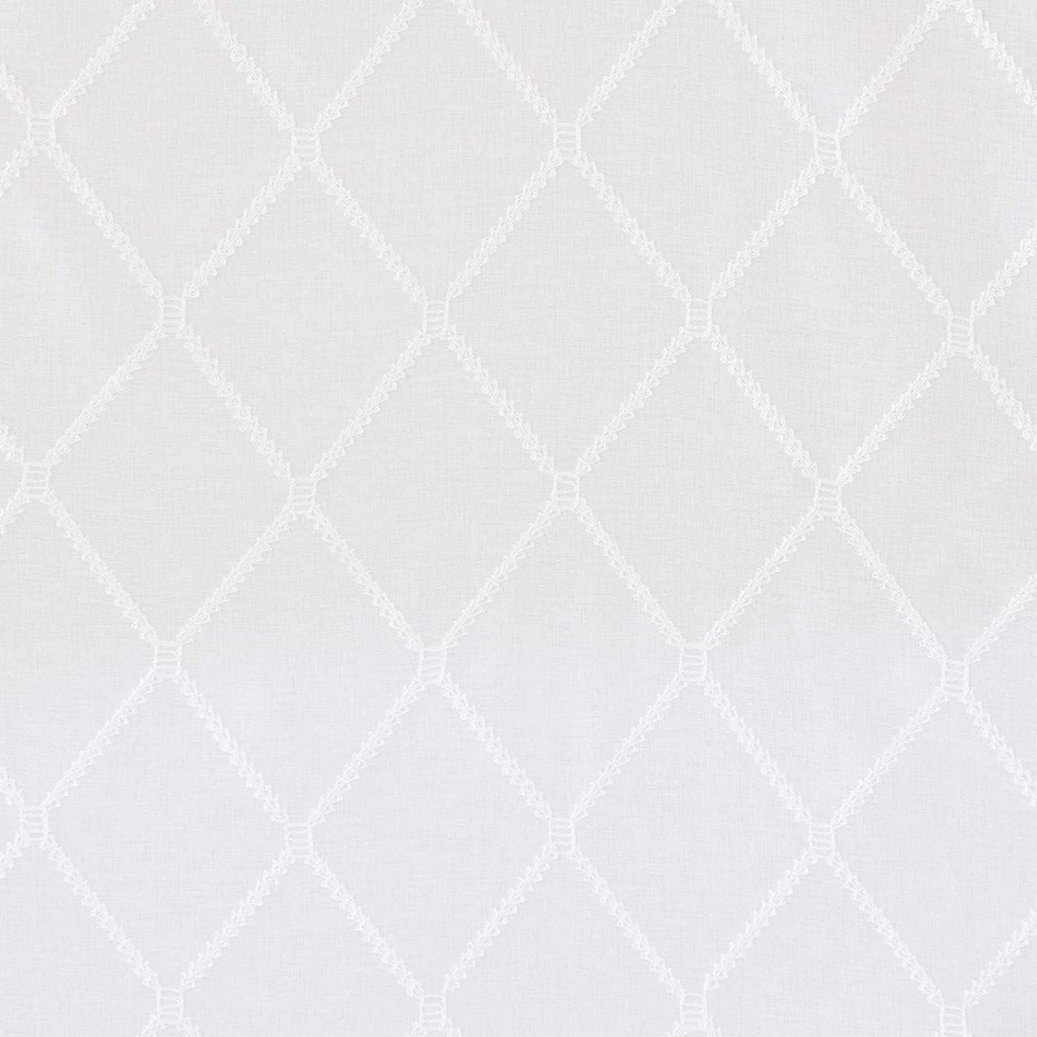 Nirod Diamond Sheer Window Curtain Panel