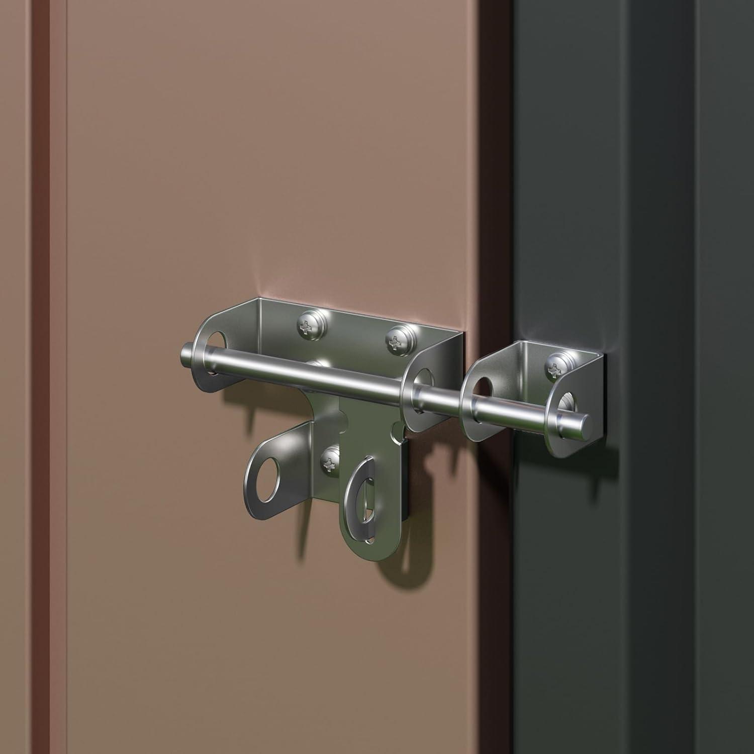 Bealife Outdoor Storage Shed Clearance, Metal Outdoor Storage Cabinet, Waterproof Tool Shed, Lockable Backyard Sheds for Garden, Patio and Lawn (Brown, 5' x 3')