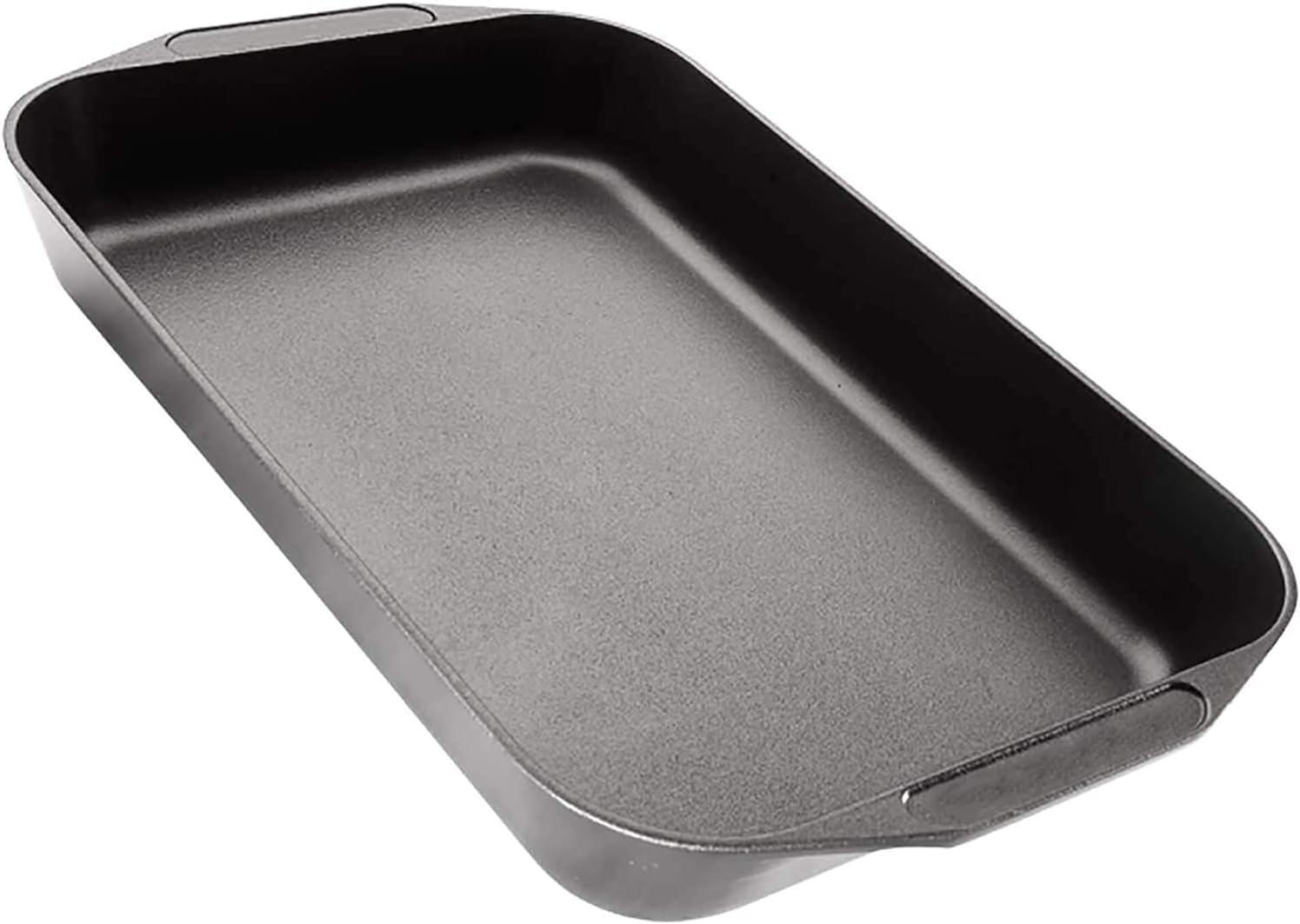 All American Roast Bake Pan Griddle, Durable Nonstick Cast Aluminum