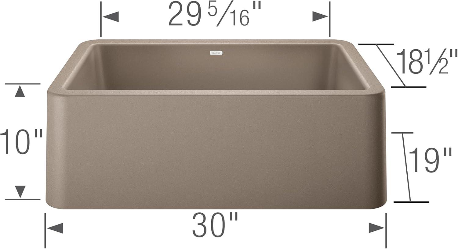 Ikon SILGRANIT 30" L x 19" W Farmhouse Sink