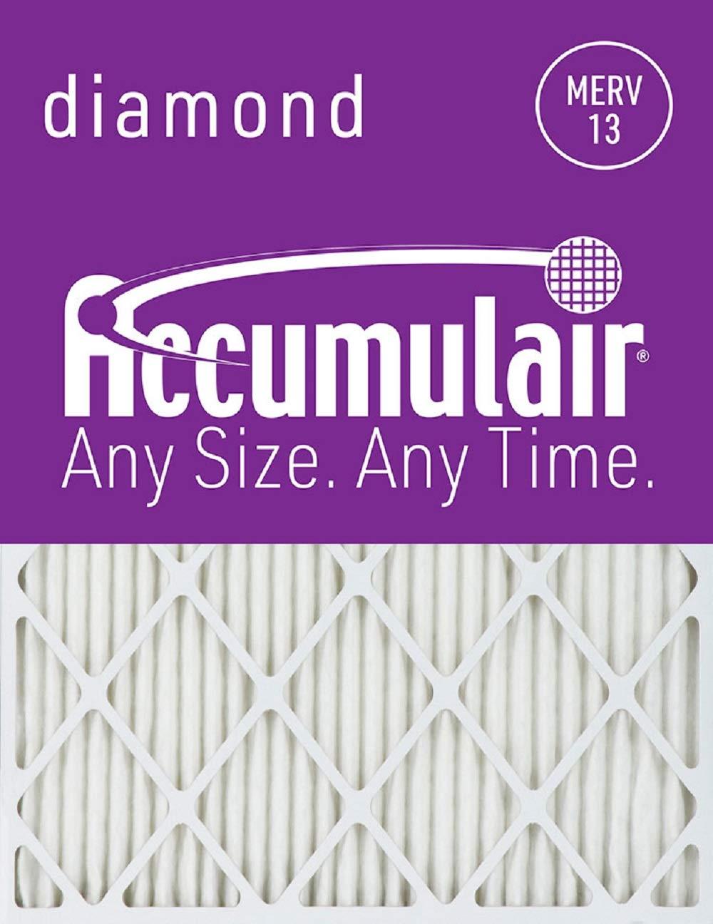 Accumulair Diamond 12x12x1 (11.5x11.5) MERV 13 Air Filter/Furnace Filter, (FD12X12)
