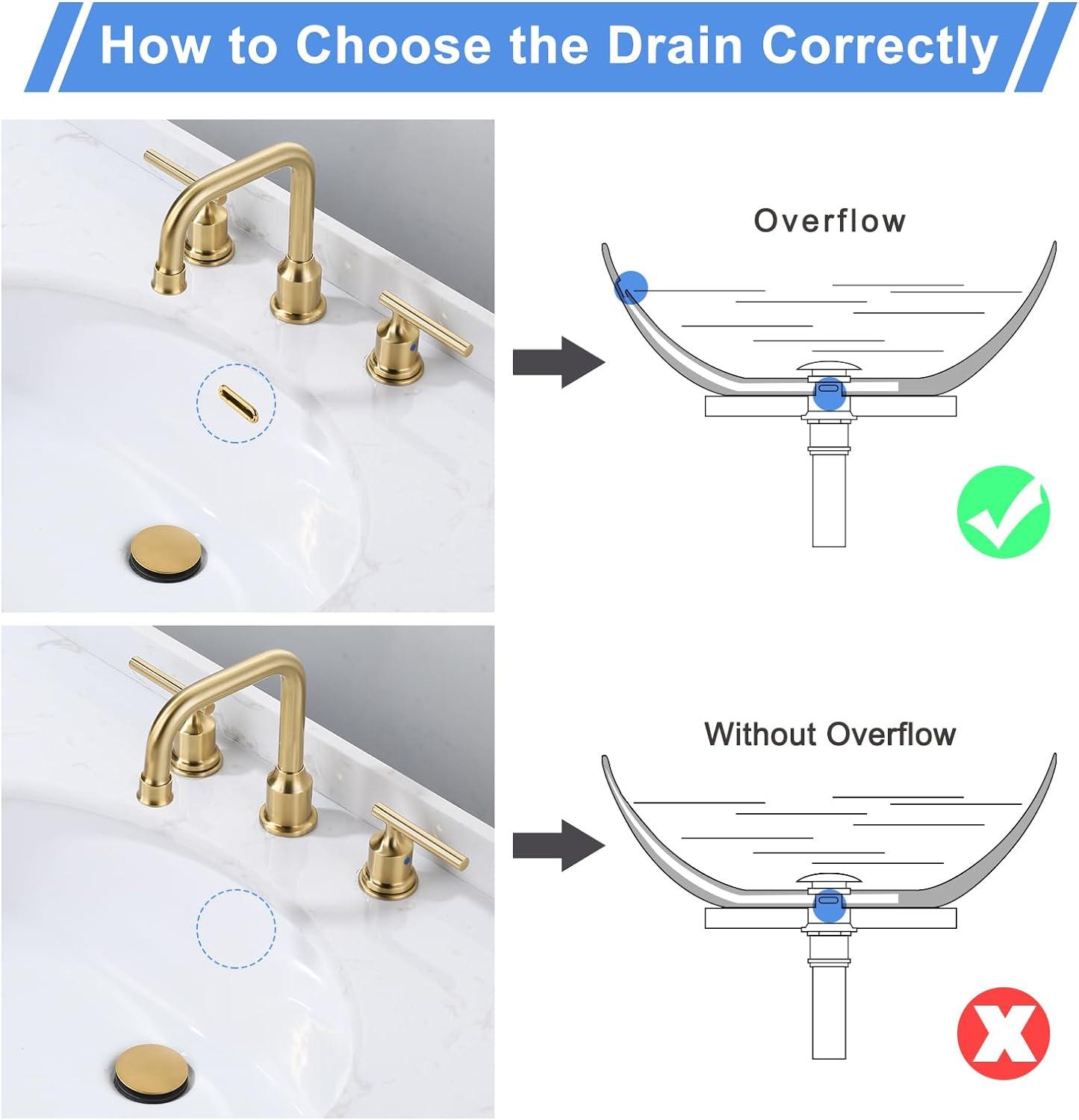 Pop Up Bathroom Sink Drain