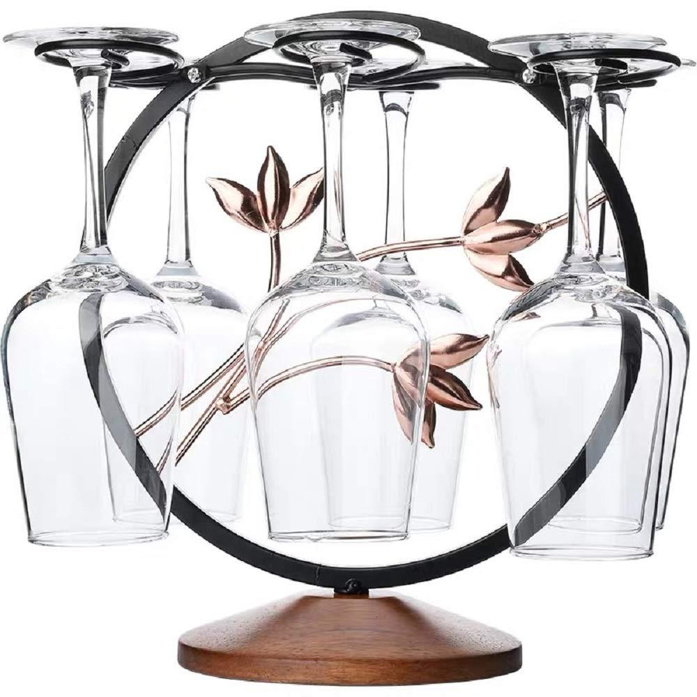 Fiamer Metal Freestanding Wine Rack For Wine Glasses, Kitchen, Bar, Table Decor - -