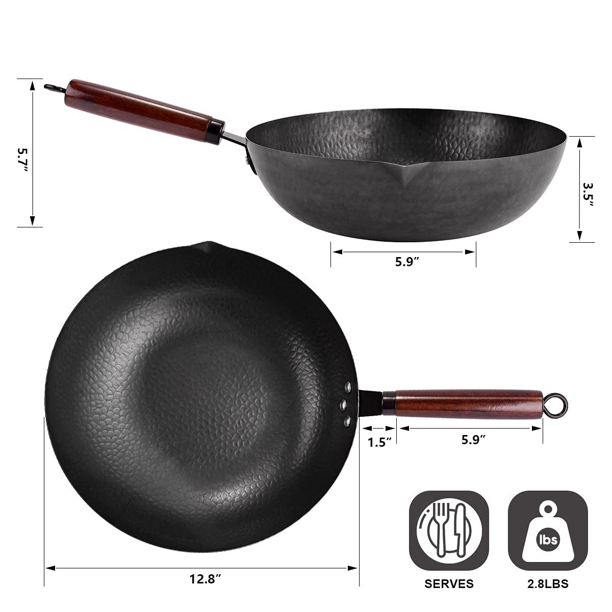 Anadea Anadea Steel Wok Set with Lid
